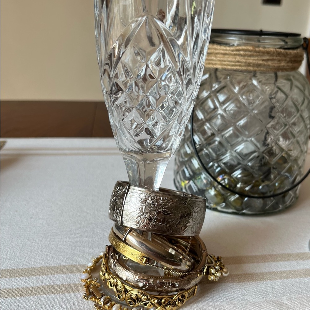 Florenza Silver Gold and Pearl Vintage bracelets! Great condition!